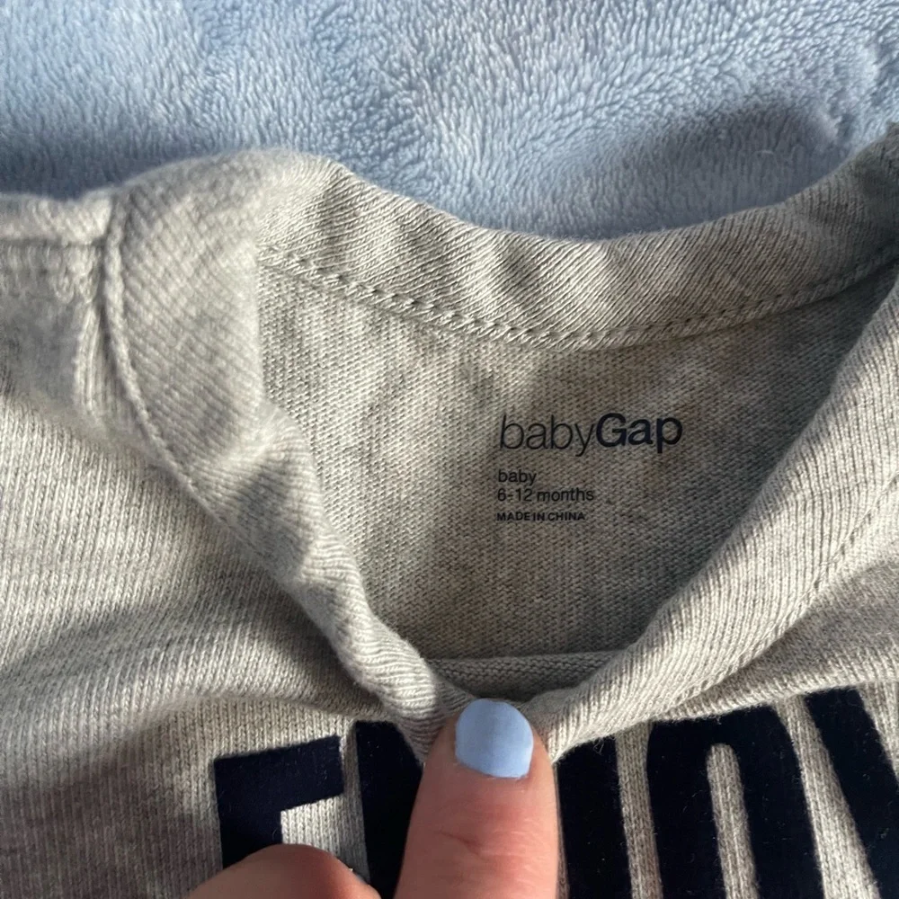 GAP Baby Gray Sweatshirt - Enjoy the Ride